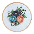 thumbnail image 4 of Juego completo de kit de inicio de bordado, kits de bordado a mano para principiantes con Flor azul, 4 of 9