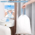 thumbnail image 5 of 6 bolsas de basura – pequeñas bolsas de basura con cordón para baño, cocina, dormitorio, oficina, 90 unidades (actualizado – fácil de separar)…, 5 of 5