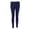 Navy Blue, variant on Womens Autumn Warm Ankle Length Leggings Cotton Ribbed Knit Striped Elastic Tights Plain Solid Color Basic Skinny Pants