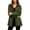 Army Green, variant on Hooded Rain Jacket for Women Full-Zip Front Long Sleeve Mid-Length Jacket Dressy Snap Placket Drawstring Waist Solid Color Raincoat with Side Pockets XXL