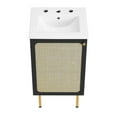 thumbnail image 6 of Modway Chaucer 18" Bathroom Vanity in Black White, 6 of 16