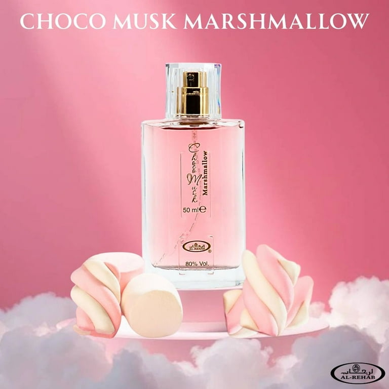 Al Rehab Choco Musk Marshmallow Perfume, 50ML, Strawberry, Amber