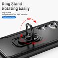 thumbnail image 4 of for Samsung S23 FE Case for Galaxy 23 FE,with ring[Military Grade Shockproof] Heavy Duty Shockproof Anti-Scratched Phone Case,Case for S23 FE,Black, 4 of 12