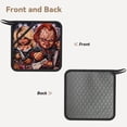 thumbnail image 2 of Lsque Chucky Pattern Silicone Anti-hot Pad,Pot Holders, Kitchen Oven Glove High Heat Resistant 500 Degree with Non-Slip Silicone Surface-One Size, 2 of 8