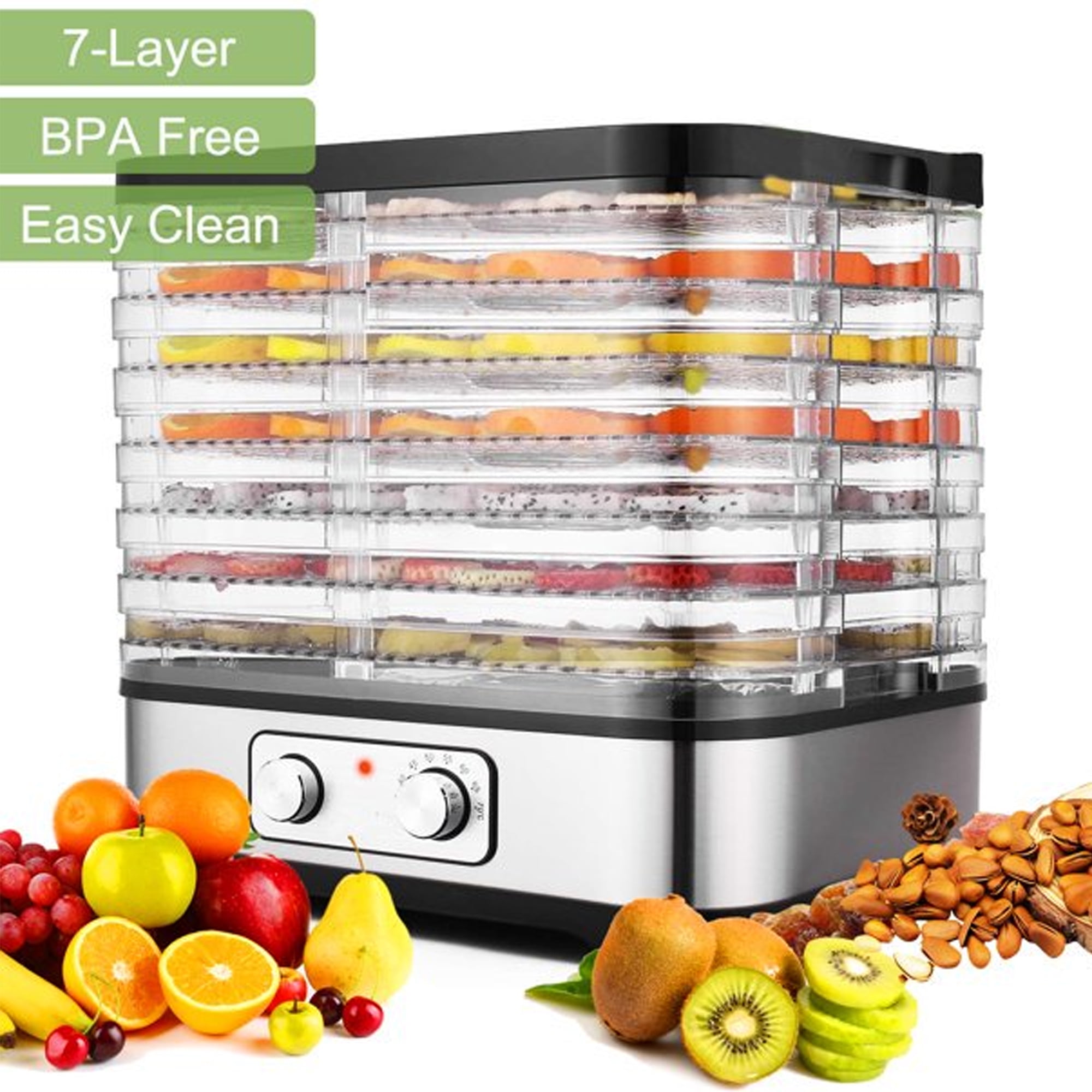 Details about  / 5 8 Trays Electric Food Dehydrator Machine Home Fruit Jerky Beef Meat Dryer B 16