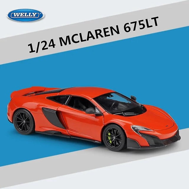 1:24 McLaren 675LT Alloy Sports Car Model Diecast Metal Racing Vehicles Car Model High Simulation Collection teenagers Toy Gift-SinKeeU