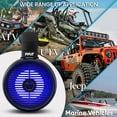 thumbnail image 5 of 6.5" Marine Wakeboard Water Resistant Speaker - Single 2-Way Mini Box Speaker System with Built-in LED Lights, Black, 5 of 8