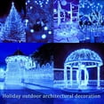 thumbnail image 5 of Solar String Lights Outdoor, 2 Pack 99FT 300 LED Copper Wire Solar Powered Fairy Lights Waterproof with 8 Lighting Modes for Garden Patio Tree Christmas Party Wedding ,Blue, 5 of 5