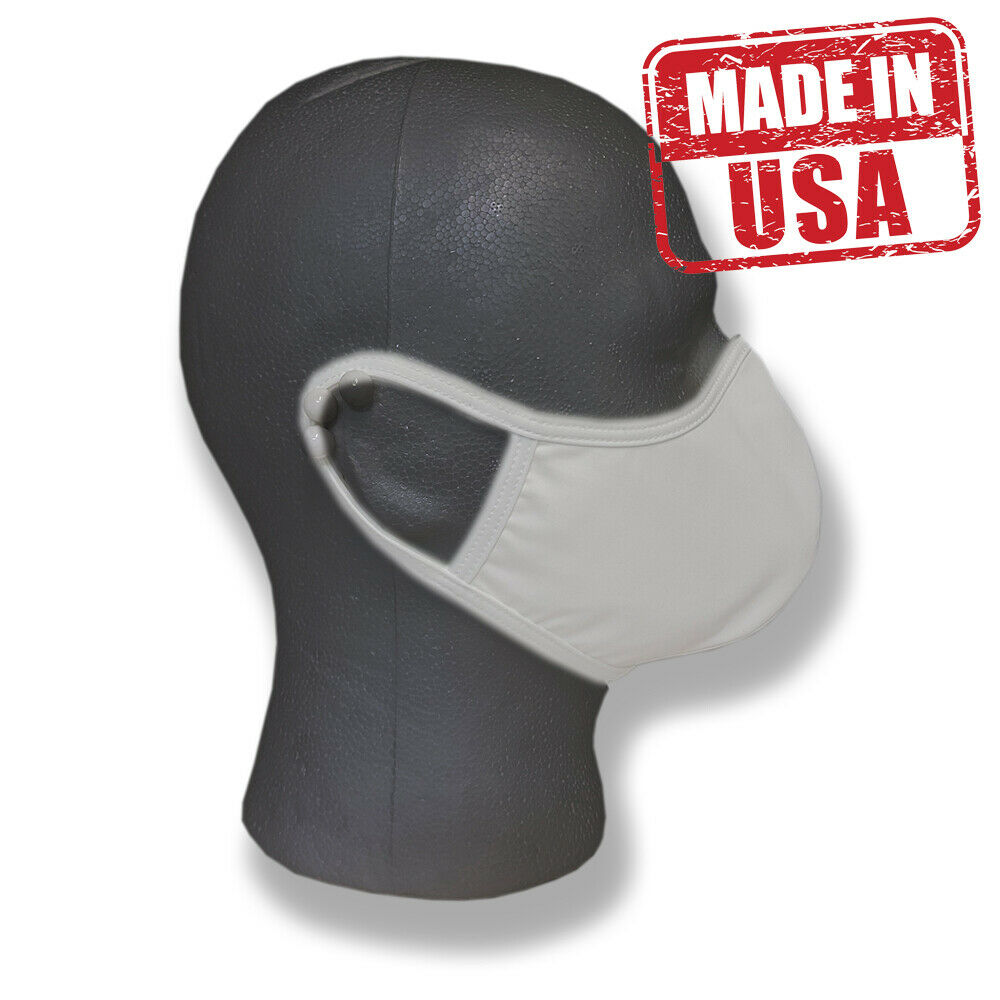 Face Mask Washable Reusable Soft Double Layer Fabric White Professional High Quality MADE IN USA - image 3 of 3