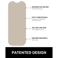 thumbnail image 5 of OTHWAY No Suction Cup Bath Mat: 39x16inch Extra Long Bathmat, Machine Washable, Made of Nature Rubber, Protect Your Bathtub (Brown), 5 of 10