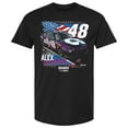 thumbnail image 2 of Men's Hendrick Motorsports Team Collection Black Alex Bowman Ally Patriotic Car T-Shirt, 2 of 3