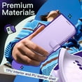 thumbnail image 5 of JETech Wallet Case for Samsung Galaxy A15 5G / 4G 6.5-Inch, Shockproof PU Leather Magnetic Flip Cover with Card Holder, Stand Feature and Full Camera Protection (Light Purple), 5 of 6