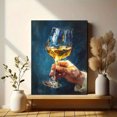 thumbnail image 6 of Cheers Around The World Canvas Art, Minimal Global Celebration Quote Print, Bar & Dining Room Wall Decor, 6 of 8