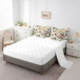 thumbnail image 5 of Homewish Rustic Mushroom Fungus 7-Piece Bedding Comforter Set,Plam Monstera Leaf King Bedding Sets,Red Berry Bed Sheets For Girl Boy,Luxury Bedroom Decor, 5 of 8