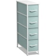 thumbnail image 7 of Sorbus Narrow 4-Drawer Dresser: Compact Storage for Children and Adults in Bedrooms, Bathrooms, and Laundry (Aqua), 7 of 7