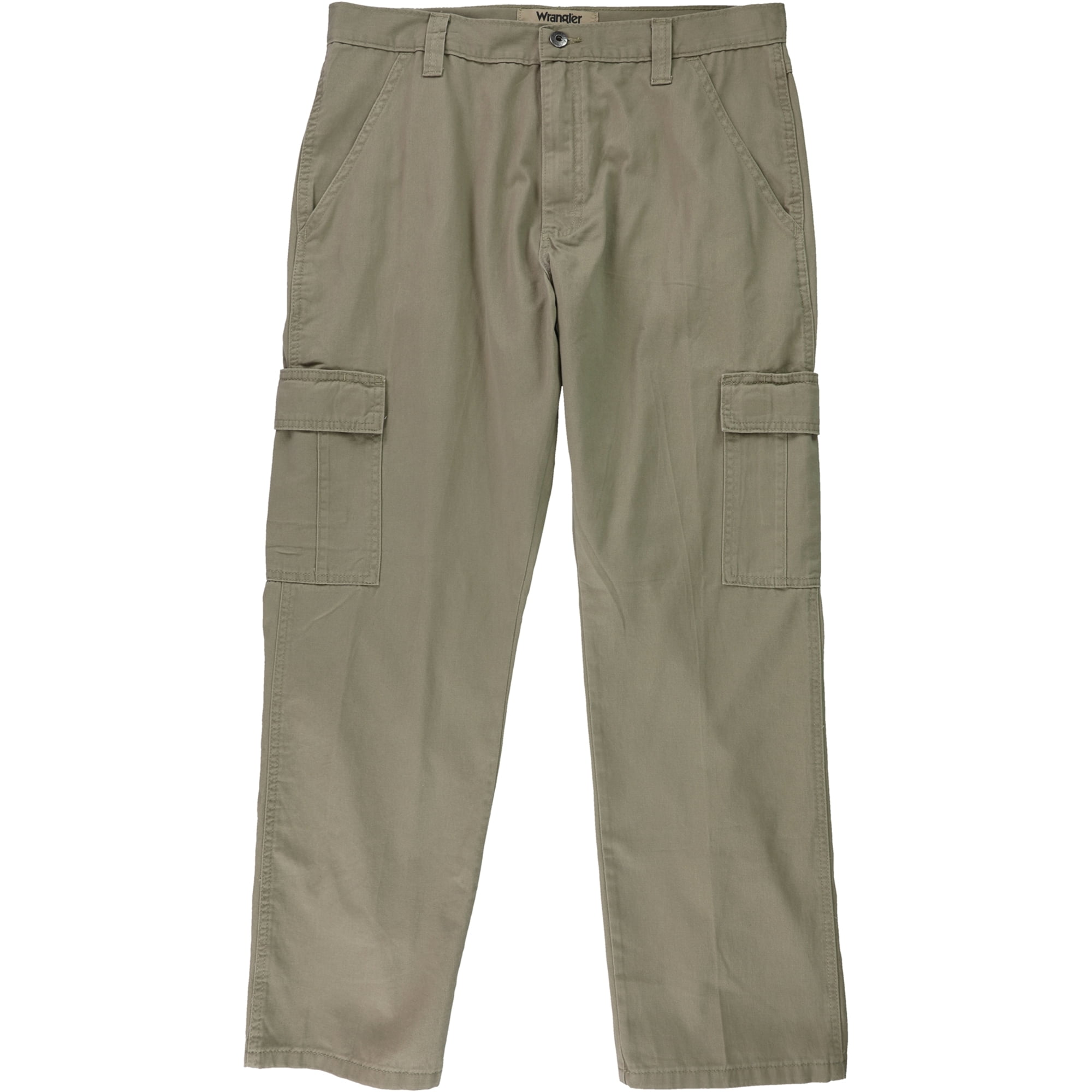 Wrangler Mens Authentics Classic Twill Casual Cargo Pants, Beige, 33W x ...