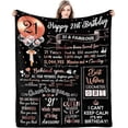 thumbnail image 1 of LHSHID 60th Birthday Gifts for Women Men Best 60th Birthday Gift Ideas Happy 60th Birthday Gifts Decorations Women 1963 60th Birthday Blanket Funny 60 Year Old Gifts for Mom Dad Sister 50x60in, 1 of 6