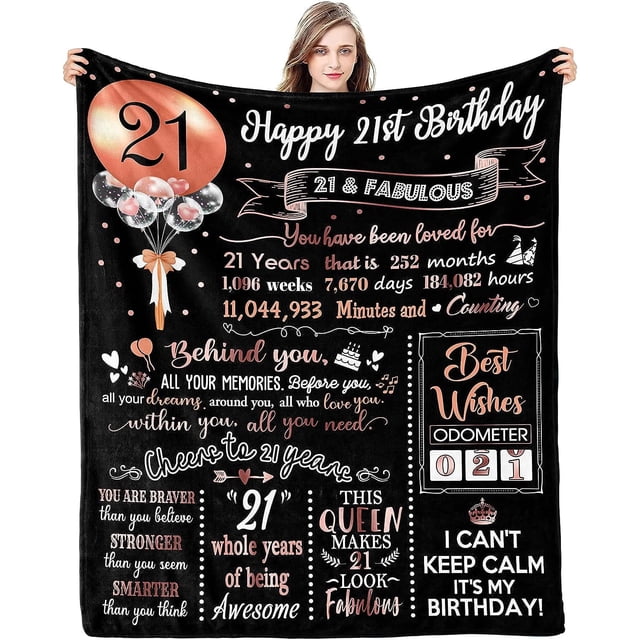 LHSHID 60th Birthday Gifts for Women Men Best 60th Birthday Gift Ideas Happy 60th Birthday Gifts Decorations Women 1963 60th Birthday Blanket Funny 60 Year Old Gifts for Mom Dad Sister 50x60in