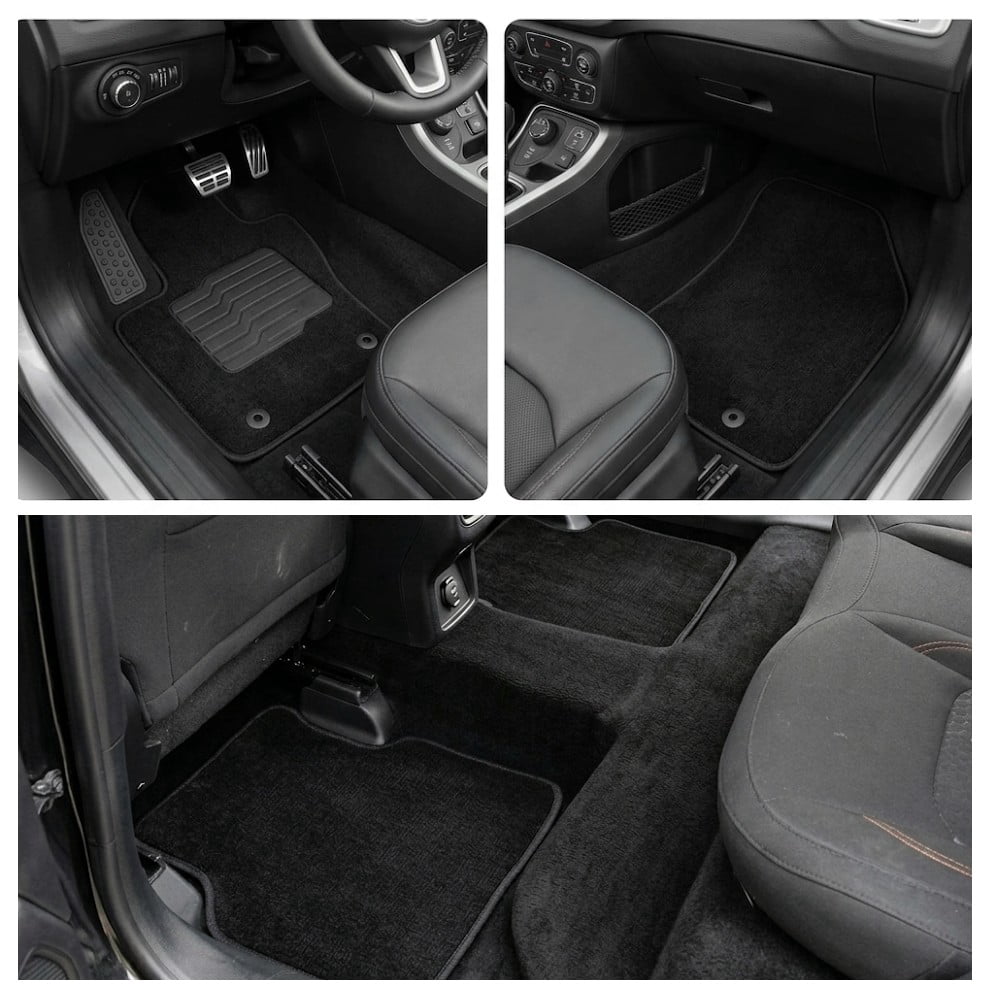 Carpet Floor Mats Fit for 2017 to 2026 Jeep Compass, Front and Rear, ecoMats