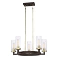 thumbnail image 2 of Minka Lavery Ainsley Court 5-Light 25" Transitional Chandelier in Aged Kinston Bronze with Brushed, 2 of 2