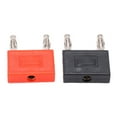 thumbnail image 2 of Khall 2Pcs U37 4mm Double Row Banana Plug Connector 1 To 2 Adapter DIY Cable Connector, 2 of 8