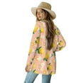 thumbnail image 3 of SCRAWLGOD Lemon Daisy Women's Open Front Cardigan Sweaters for Women Dressy Tops Long Sleeve Light Weight Cardigan for Women Party Size M Soft Activewear Women Jacket, 3 of 7