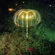 Winter Clearance! SuoKom Outdoor Solar Garden Lights, 7 Color Changing Solar Lights Outdoor Decoration, Garden Decor Waterproof Solar Optical Fiber Light for Yard Patio Pathway Holiday Xmas Decor