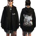 thumbnail image 2 of Korn-Sudadera con capucha de banda de Rock Ftl 25 para hombre y mujer, chaqueta informal gótica con cremallera y estampado Vintage, 2 of 4