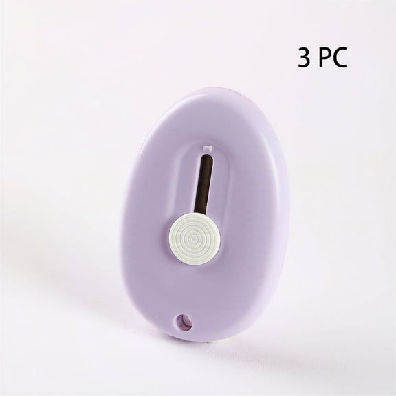 EXLEAF 3PCS Box Cutter,Ergonomic Hanging Hole for Keychain Attachment,Mini Size for Convenience,Portable Folding Utility Knife for Everyday Tasks