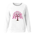 thumbnail image 5 of VKOYWKM Women's Breast Cancer T-Shirts Breast Cancer Awareness T-Shirt Long Sleeve Pink Ribbon Graphic Tee Tops Fall Crew Neck Loose Fit Breast Cancer Pullover Sweashirt, 5 of 5