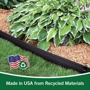 Master Mark Terrace Board Landscape Garden Border Edging Plastic (Black) 5 in. x 40 ft. with 10 Stakes