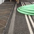 thumbnail image 3 of JONATHAN Y SANTA MONICA 5 x 8 Area Rug, Haynes Double Stripe - Black/Cream, SMB202B-5, 3 of 8