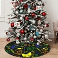 thumbnail image 5 of KLL 48" Christmas Tree Skirt Game Play Xmas Tree Skirts Mat for New Year Xmas Holiday Party Indoor Outdoor Home Decoration, 5 of 7