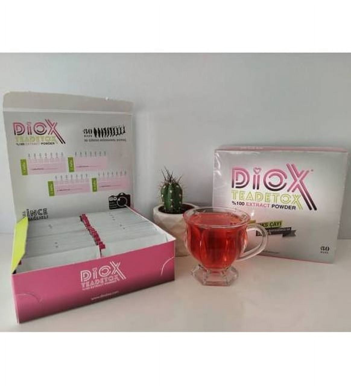 Diox Herbal Detox Tea - 60 Sachets Dietary Cleanse Skinny