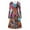 Colorful Hearts, variant on Casual Long Sleeve Women Dress Fit and Flare Valentine's Day Gifts Red Pink Hearts Knee Length Dress Skin Friendly Flowy Swing Shift Dresses Size M