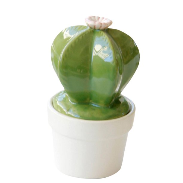 Estatuilla de Cactus de Cerámica, Decoración Del Hogar, Decoración de para Entrada, Sala de Estar, Habitación de Niños, Comedor, Dormitorio segundo Macarena Figuras de decoración de escritorio de cactus