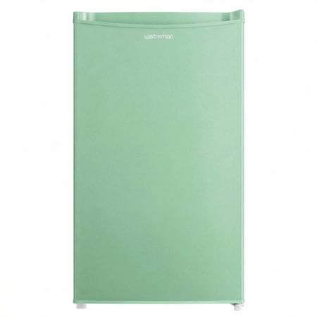 Upstreman Mini Fridge with Freezer  3.2 Cu.Ft Small Refrigerator Single Door Compact Refrigerator for Dorm Office  Adjustable Thermostat  Low Noise  BR321 Green