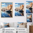 thumbnail image 4 of Designart "The Mediterranean Harbor of Valencia, Spain I" Nautical & Beach Floater Framed Wall Art Print, 4 of 7