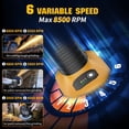 thumbnail image 4 of Amoladora angular VERVEWAVE sin escobillas, 20 V, 6 velocidades variables, 4 of 8
