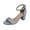 Silver, variant on Adele Women's Wide Width Ankle Strap Heeled Dress Sandals