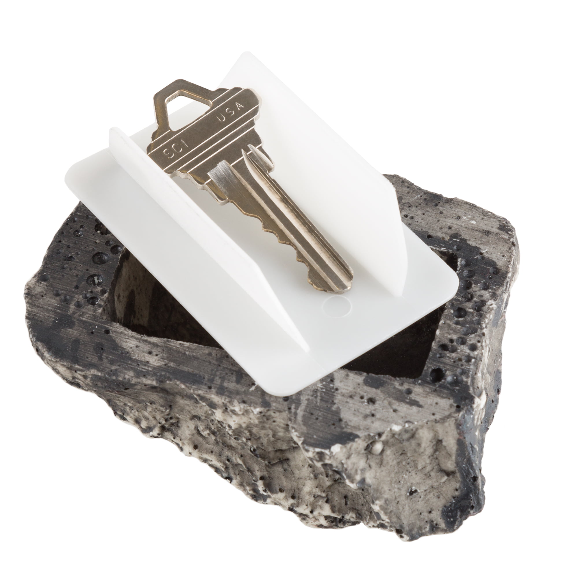 Stone Key Holder FAKE ROCK SPARE KEY HIDER Never Get Locked Out Again! 