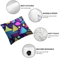 thumbnail image 6 of BANET Set of 2 Pillow Covers, Covers for Kids , Cushion Covers Triangle Geometric Decor Cushion Cases 24x24in, 6 of 7