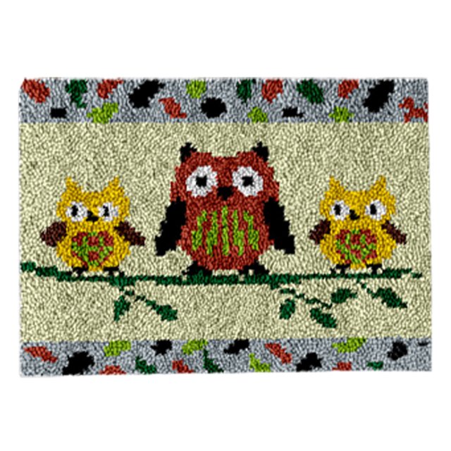 Alfombra De Juegos De Gancho De Pestillo Kits de gancho de lengüeta para bricolaje, cojín impreso para alfombras, bordado de alfombras, Handwerken (6) Likrtyny Libre de BPA