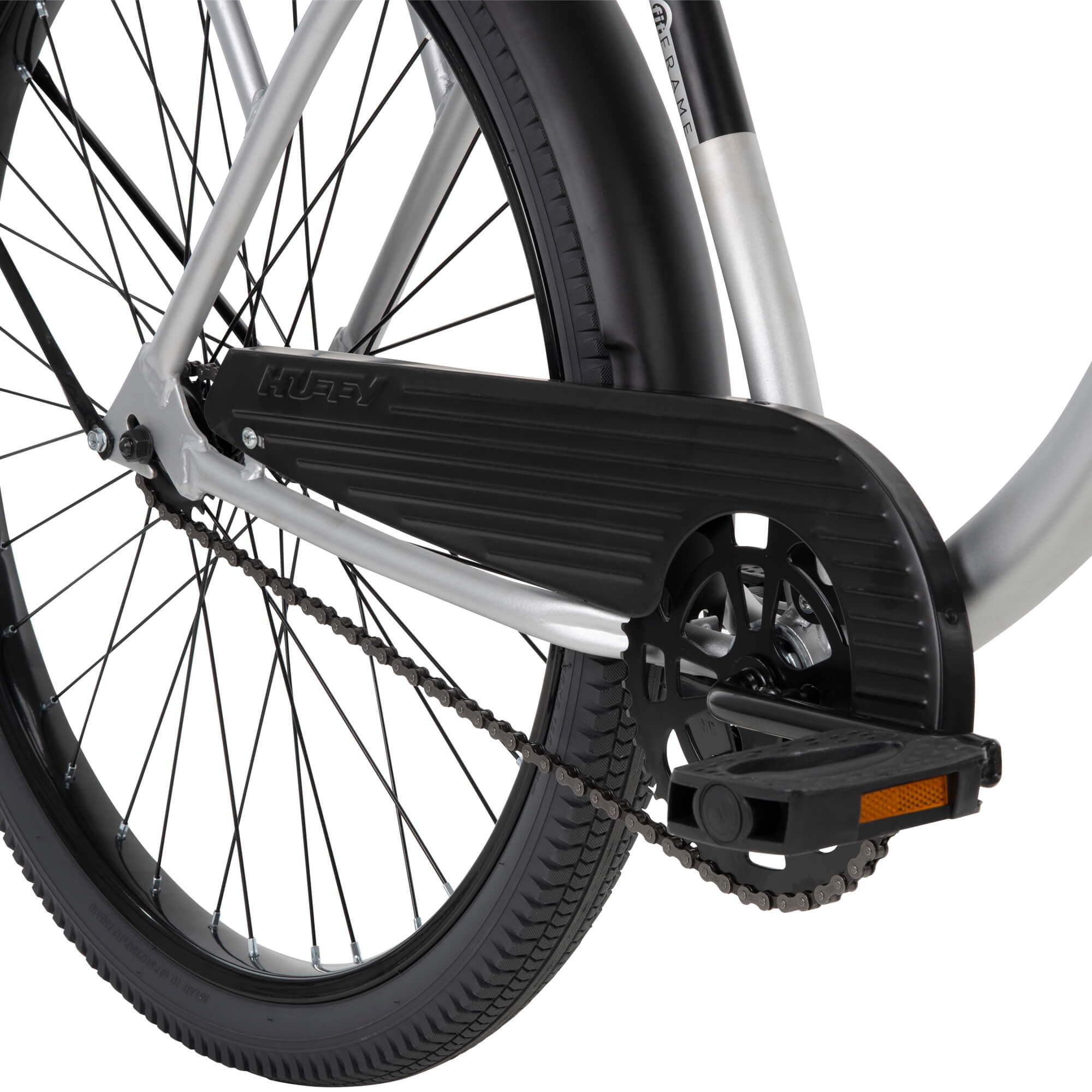 26" Huffy Nel Lusso Men's Beach Cruiser Bike, Basket, Cargo Rack, Adult Ages 13+