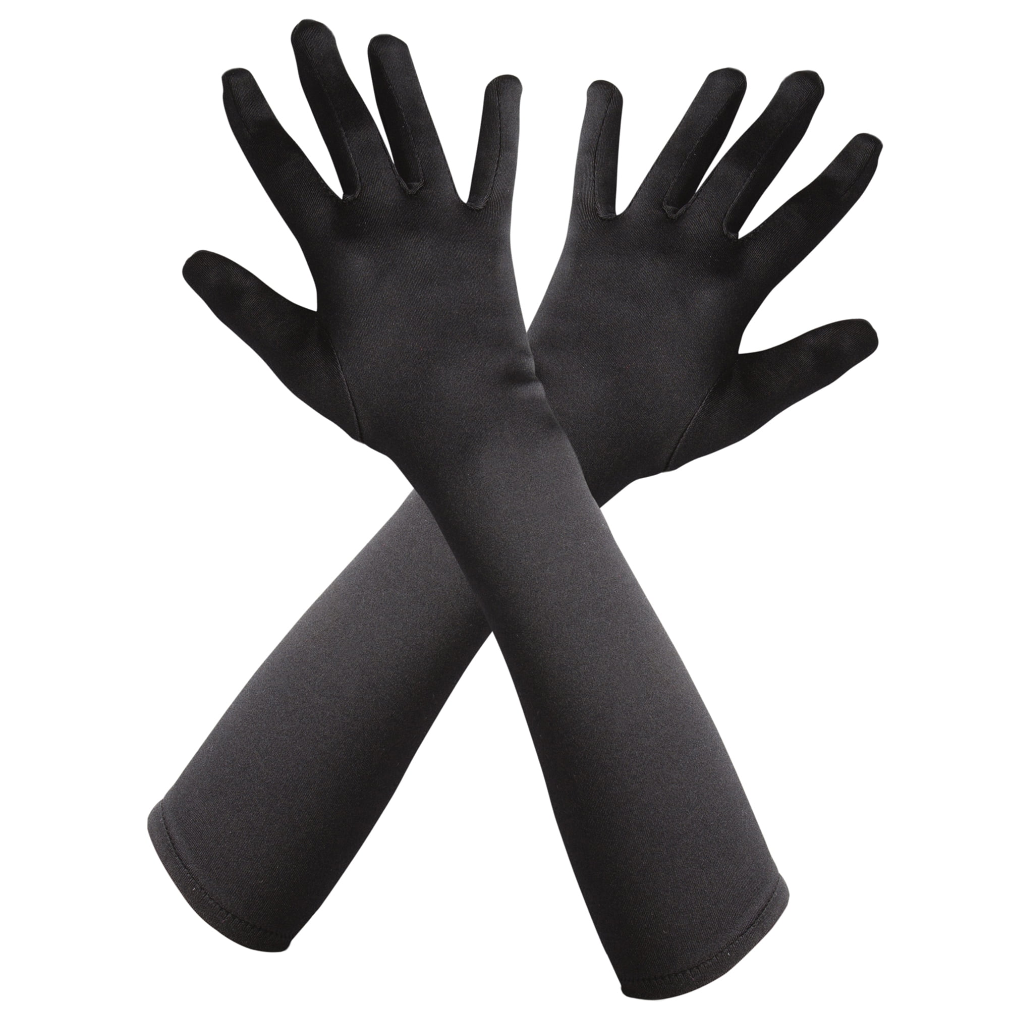 HALLOWEEN Adult Black Long Gloves One size Dress Up / Costume Accessory