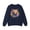 Navy, variant on Unisex Floral Bear Sweatshirt, Animals Sweatshirt, Floral Sweatshirt, Art Design Sweatshirt