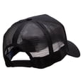 thumbnail image 4 of Vlogger Button Heat Transfer PET Spun Mesh Cap - Black OSFM, 4 of 5