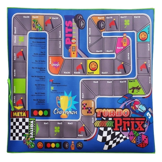Tapete Didactico Turbo Prix Niños 135 X 130 Cm Happy Mats Tapete Didactico Turbo Prix Niños 135 X 130 Cm