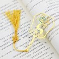 thumbnail image 4 of 2 Metal Elk Bookmark Delicate Golden Pendant Bookmarks Reading Bookmarks Creative Christmas Gift for Girls Adults Readers, 4 of 5