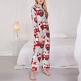 thumbnail image 3 of Sigee Gnomes On The Car for Women’s Pajama Sets Long-Sleeved Pjs Sets for Women 2 piece Sleepwear-Medium, 3 of 7